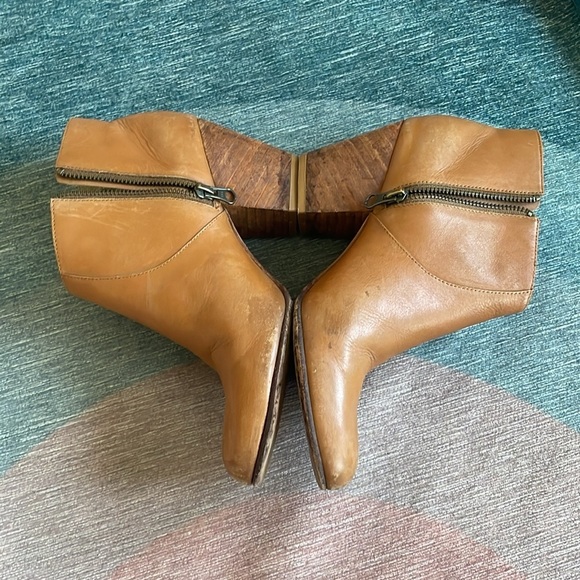 Fortress Of Inca Anthropologie Leather Western Ankle Booties - Picture 7 of 14